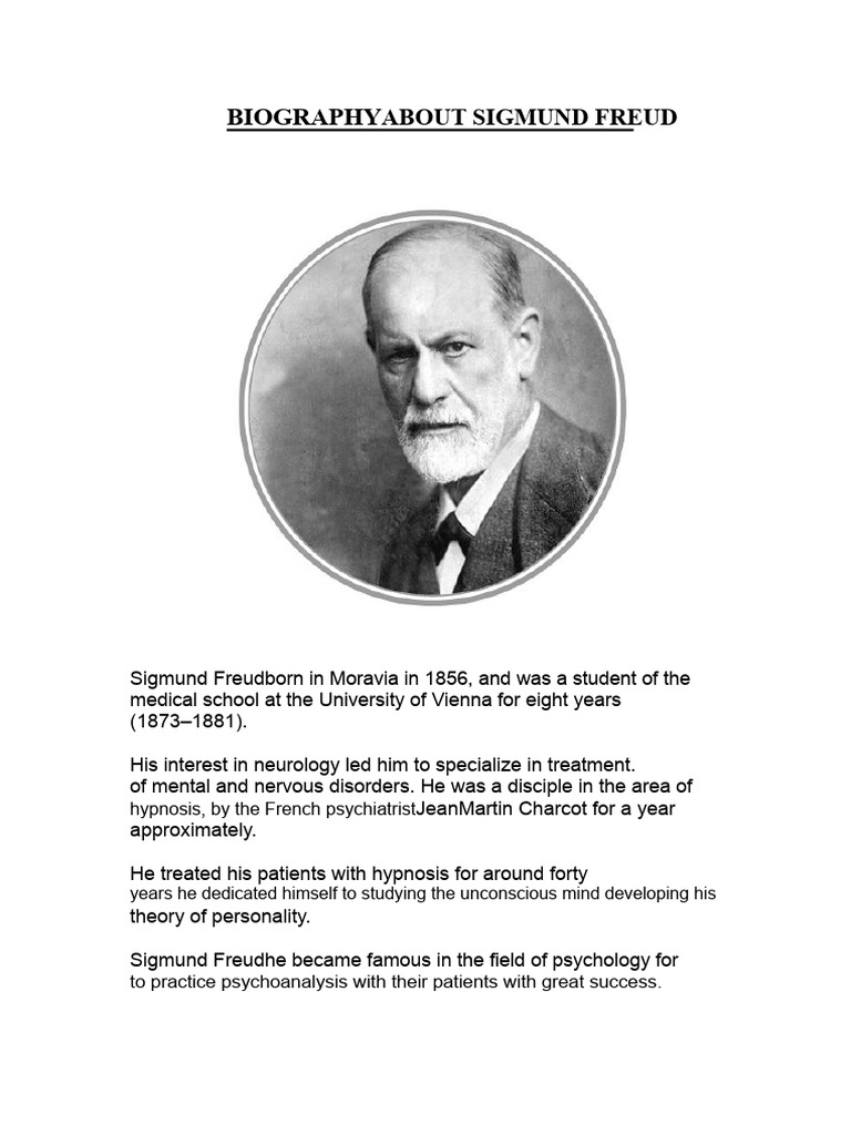 Biography of Sigmund Freud | PDF