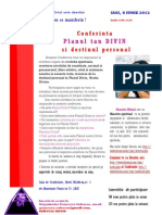 Conferinta Planul Divin si destinul Personal Iasi 8 Iunie 2012 cu Horatiu Mihail
