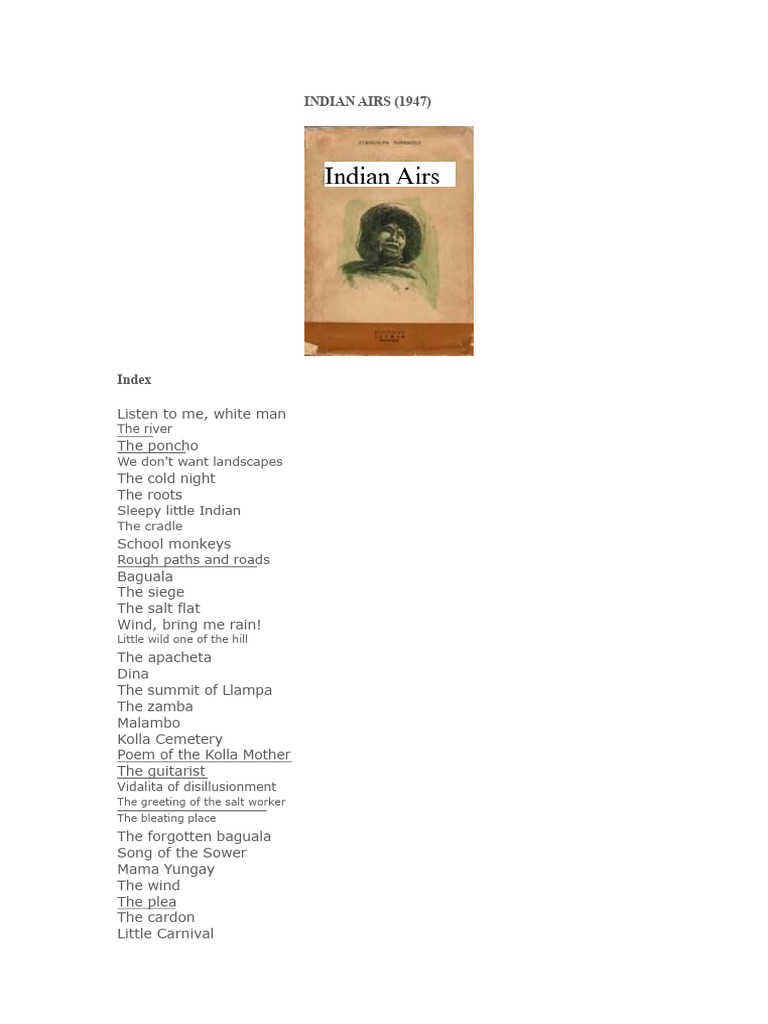 Atahualpa Yupanqui Indian Airs Pdf
