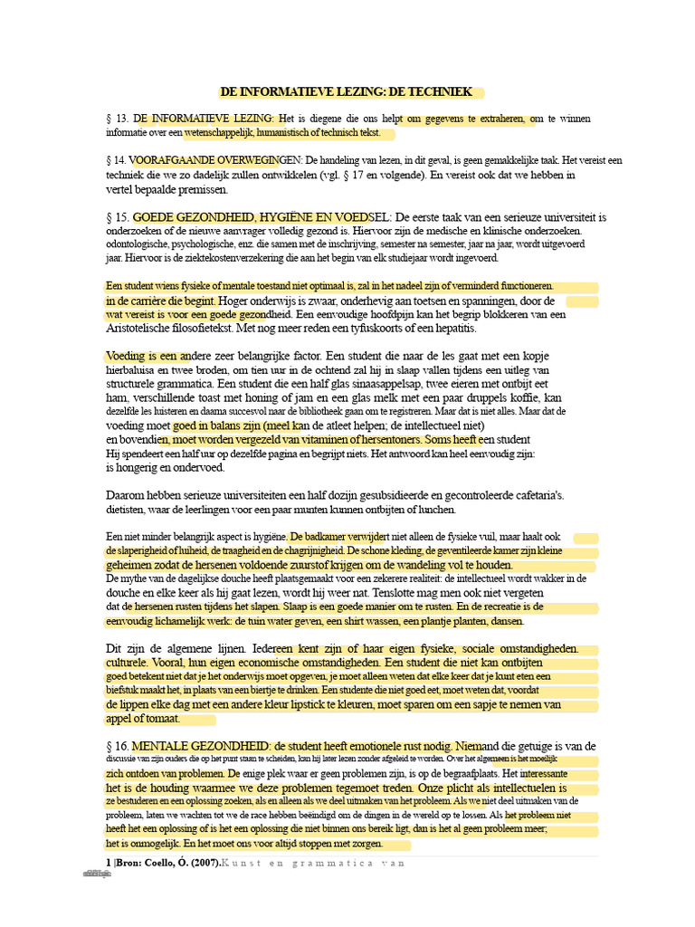01 de Informatieve Lectuur | PDF
