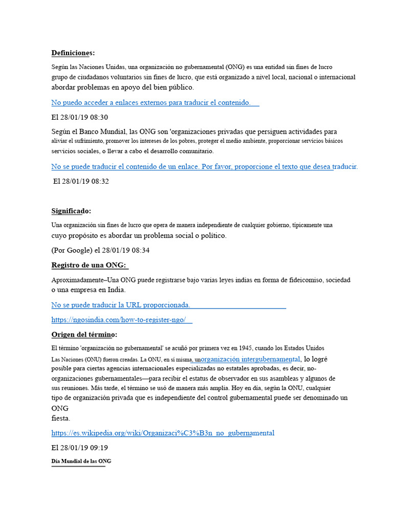 Capítulo 1 - Introducción A Las ONG | PDF | Organización no gubernamental