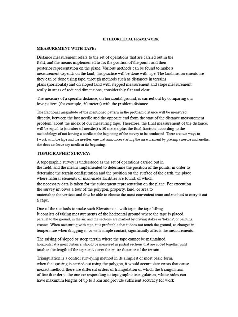 II Theoretical Framework | PDF | Surveying | Azimuth