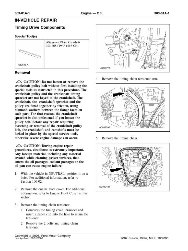 Timing Drive Components | PDF | Vehicle Technology | Engine Technology