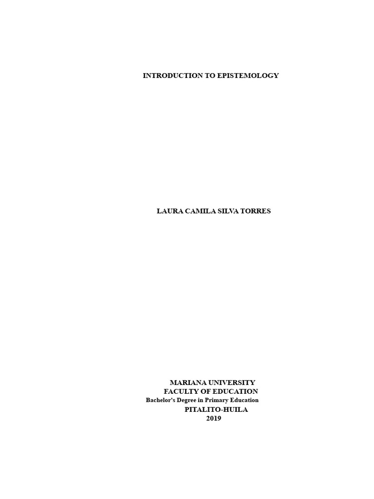 Understanding Epistemology in Science | PDF | Epistemology | Science