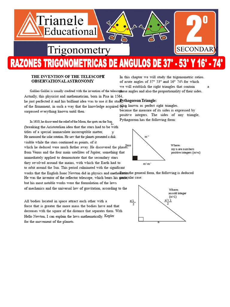 4-Trigonometric Reasons of Angles of 37°, 53° and 16°, 74° For Second ...