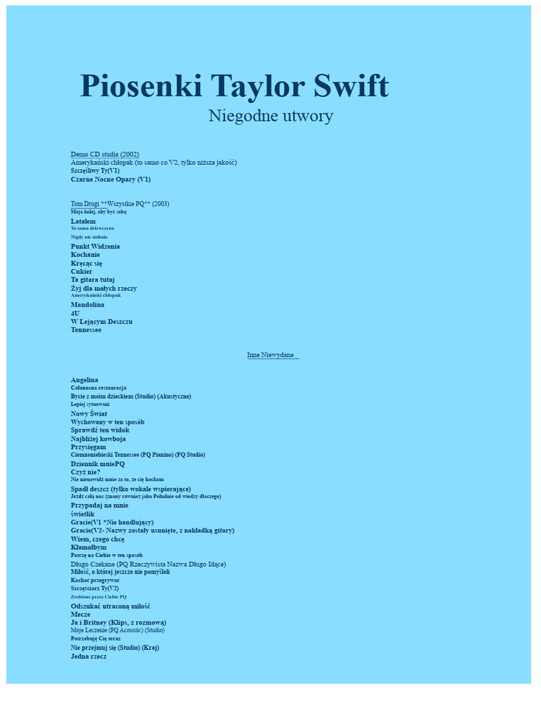 Taylor Swift. | PDF