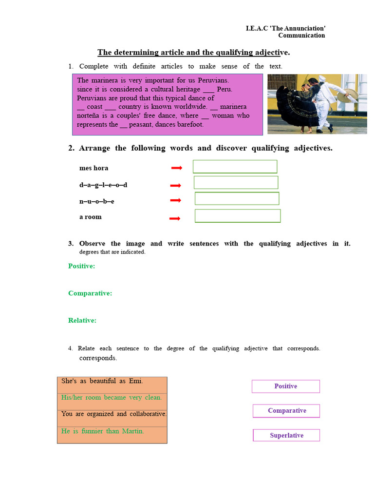 Qualifying Adjectives Explained | PDF | Adjective | Linguistics