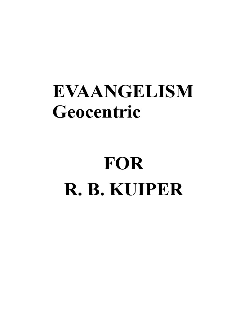 God-Centered Evangelism Explained | PDF | Jesus | Covenant Theology