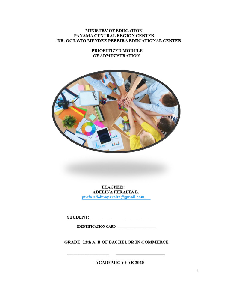 Administration Module for 12th Grade Students | PDF | Theory | Planning