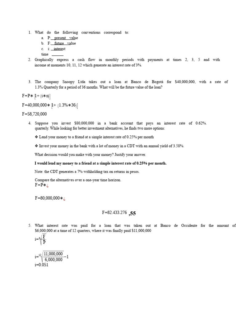 Partial 1 Financial Mathematics | PDF
