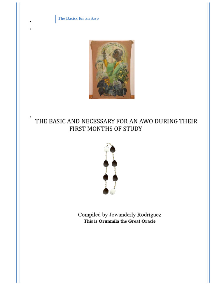 Essential Guide for New Awos | PDF | Spirituality