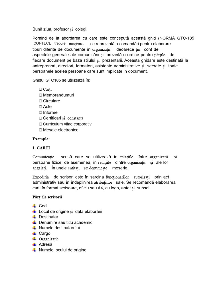 Tipuri de Documente Norma Icontec NTC 185 | PDF