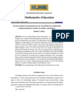 Mathematics Education: International Electronic Journal of