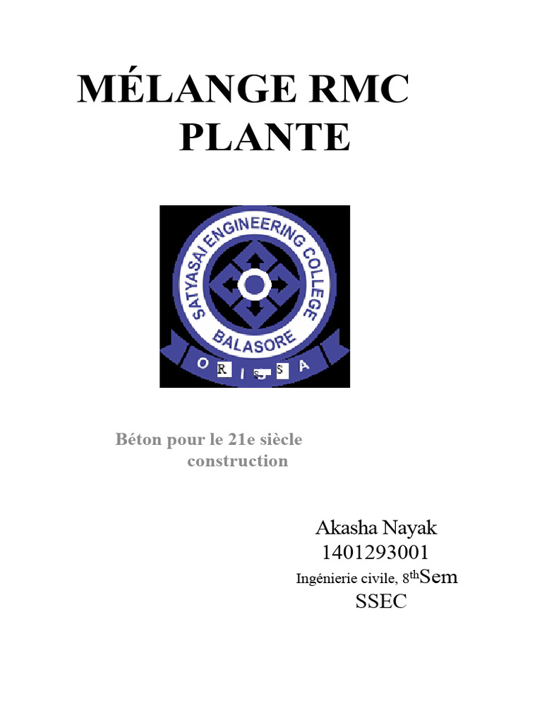 Fabrication et Transport du Béton RMC | PDF | Béton | Ciment
