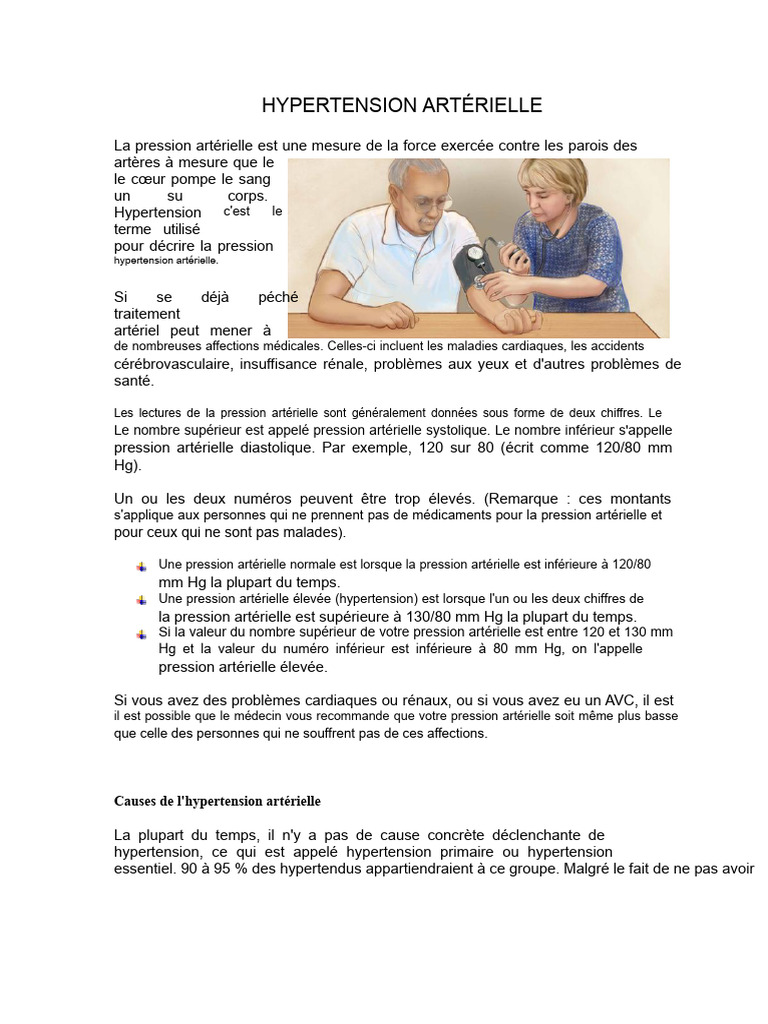 Hypertension artérielle et risques cardiaques | PDF | Hypertension ...