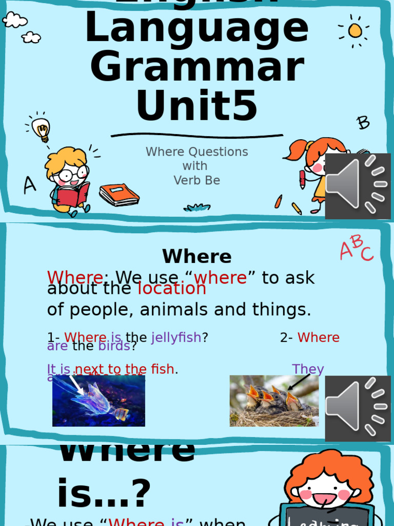 Where Questions with Verb Be Guide | PDF