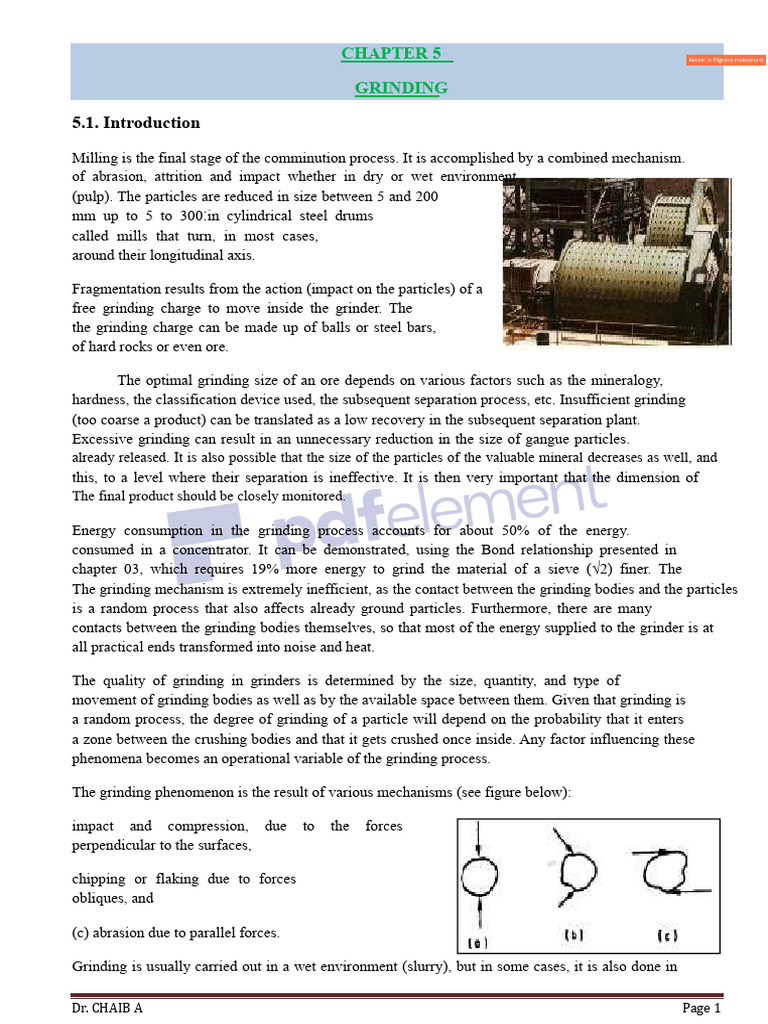 2chapter 5 Crushing 01 PDF | PDF | Mill (Grinding) | Grinding (Abrasive ...