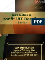 Reading - ToEFL Ibt