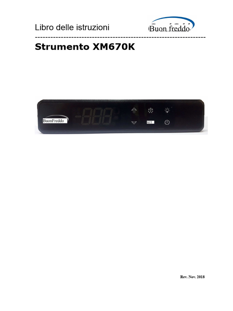 Istruzioni XM670k Nov 2018 | PDF