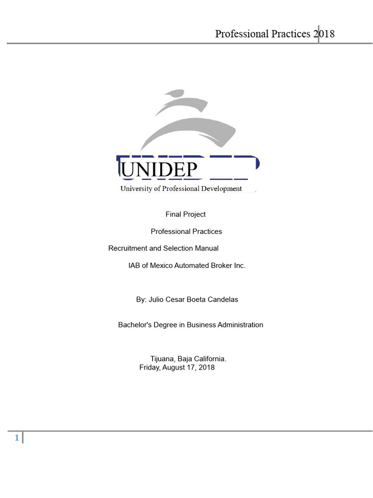 Recruitment and Selection Manual 2018 | PDF | Employment | Human Resources