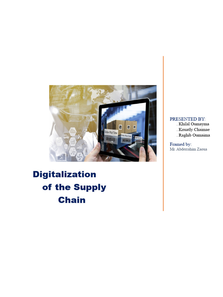 Digitalization in Supply Chain Management | PDF | Internet Of Things ...