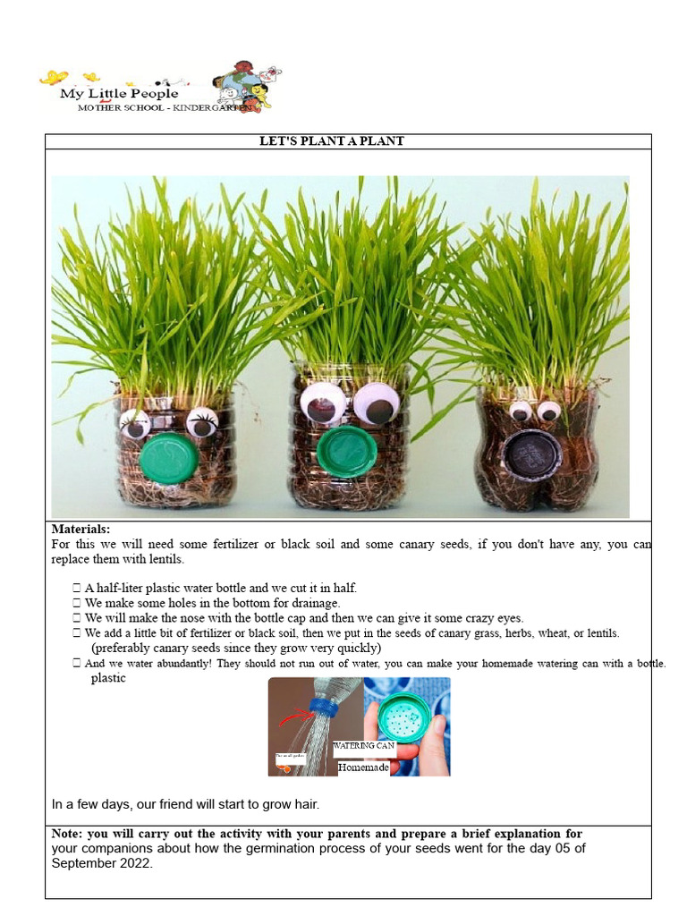 DIY Planting Project for Kids | PDF