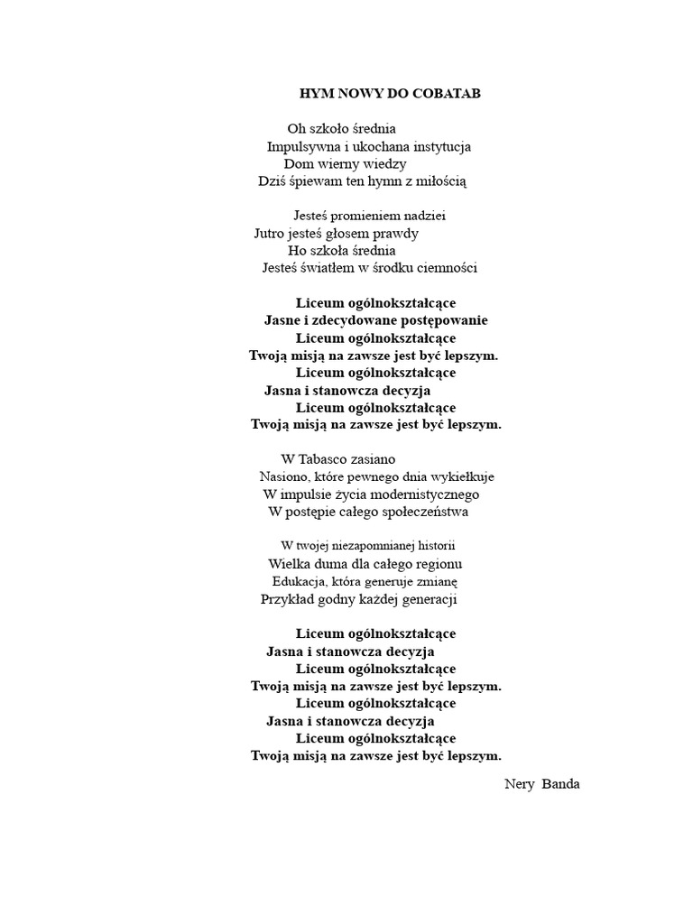 Hymna Do Cobatab-1 | PDF