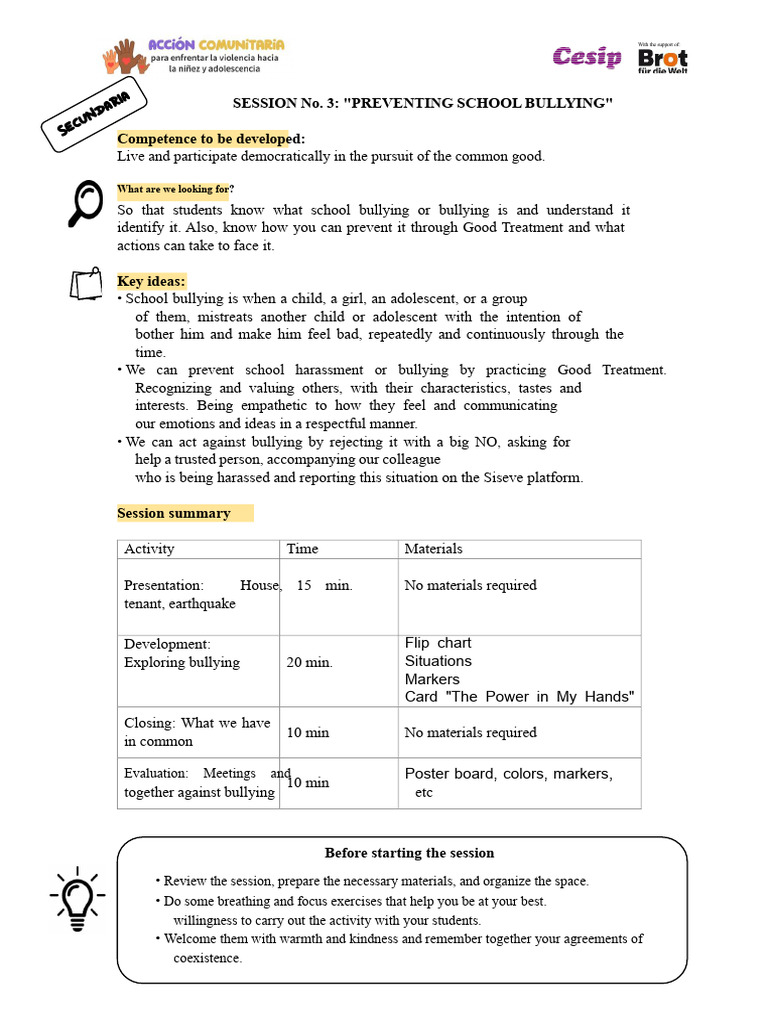 Preventing School Bullying Strategies | PDF | Bullying | Harassment