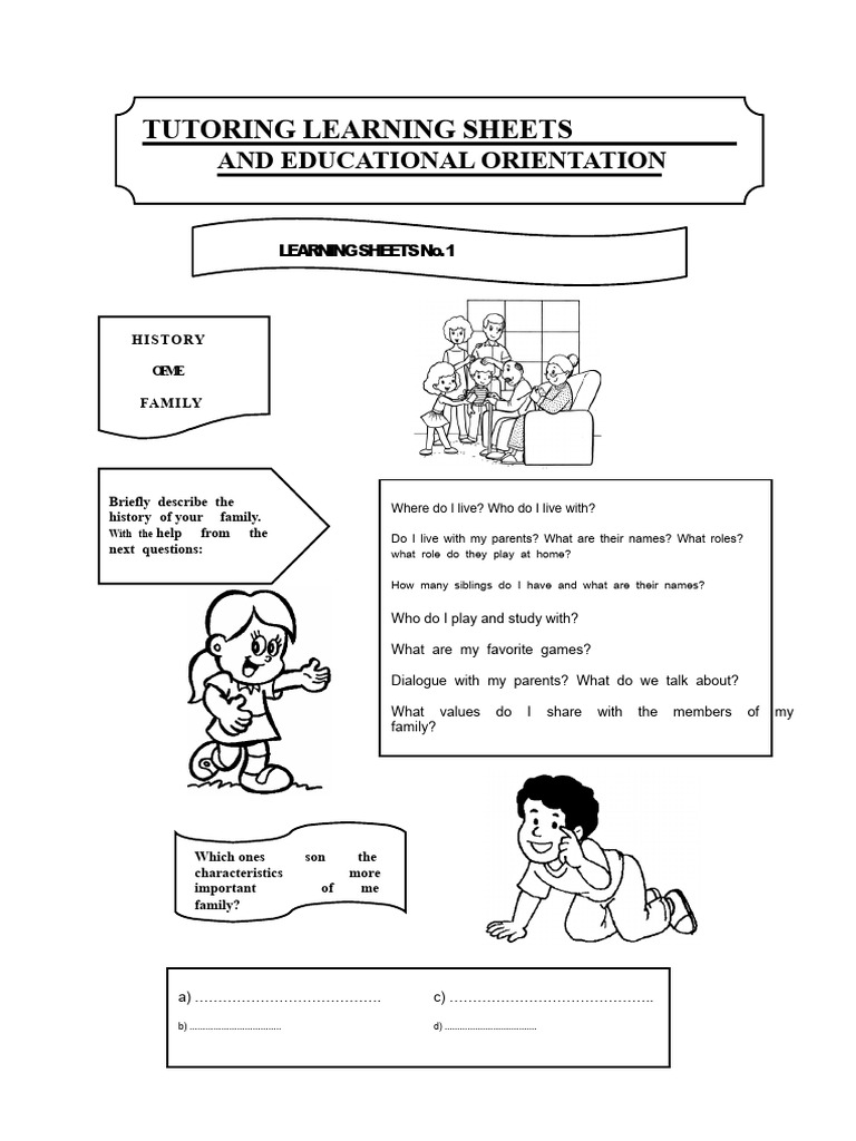 TUTORIAL SHEETS 2nd GRADE ELEMENTARY SCHOOL | PDF | Menstrual Cycle ...