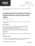 Zebra Printer IP Address Setup Guide | PDF | Computers