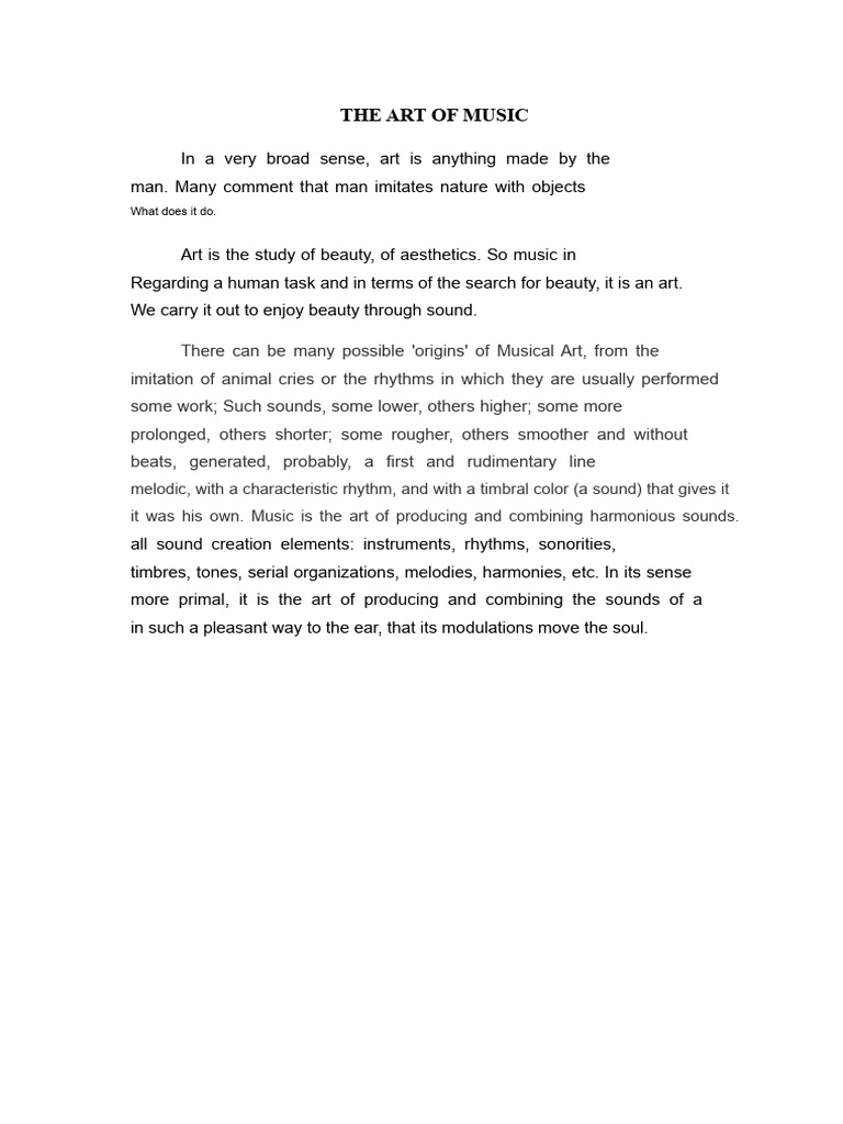 Understanding the Art of Music | PDF