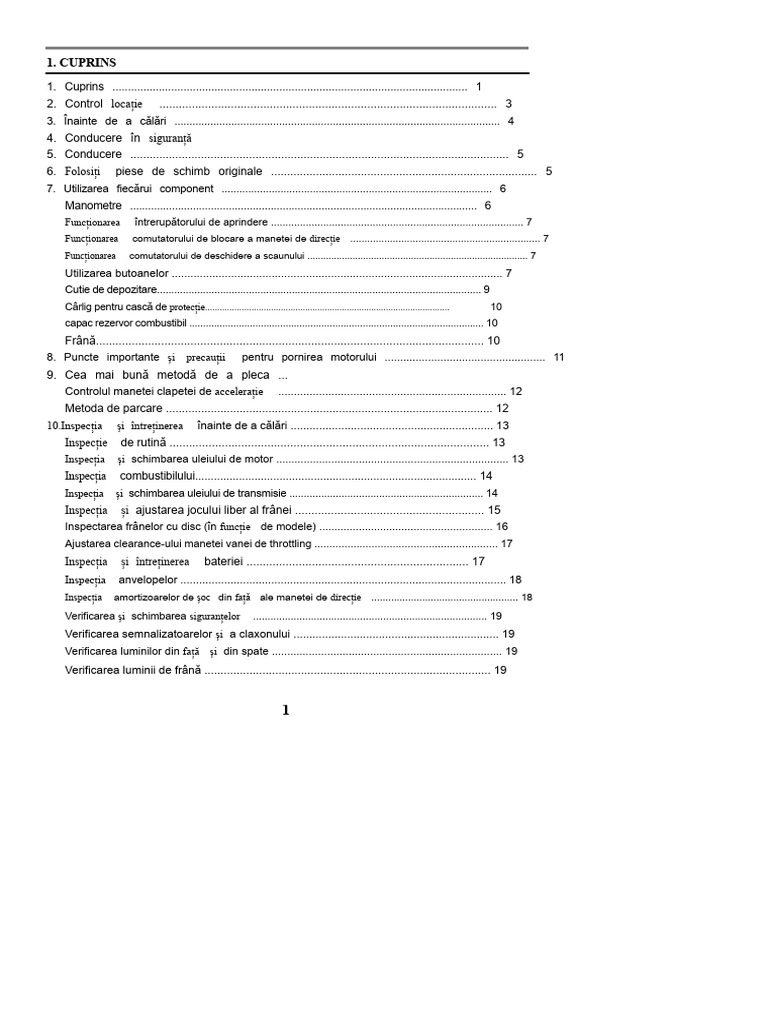 Manual de Utilizare Sym Symphony 125 | PDF