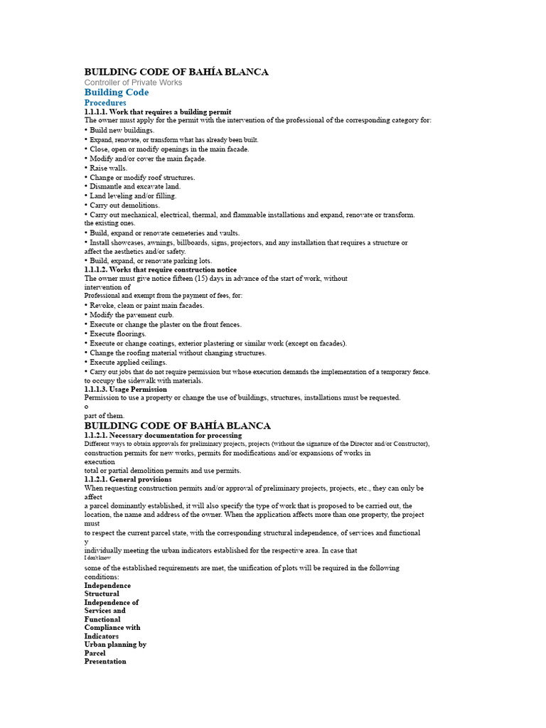 Building Code Regulations for Bahía Blanca | PDF | Stairs | Building Code