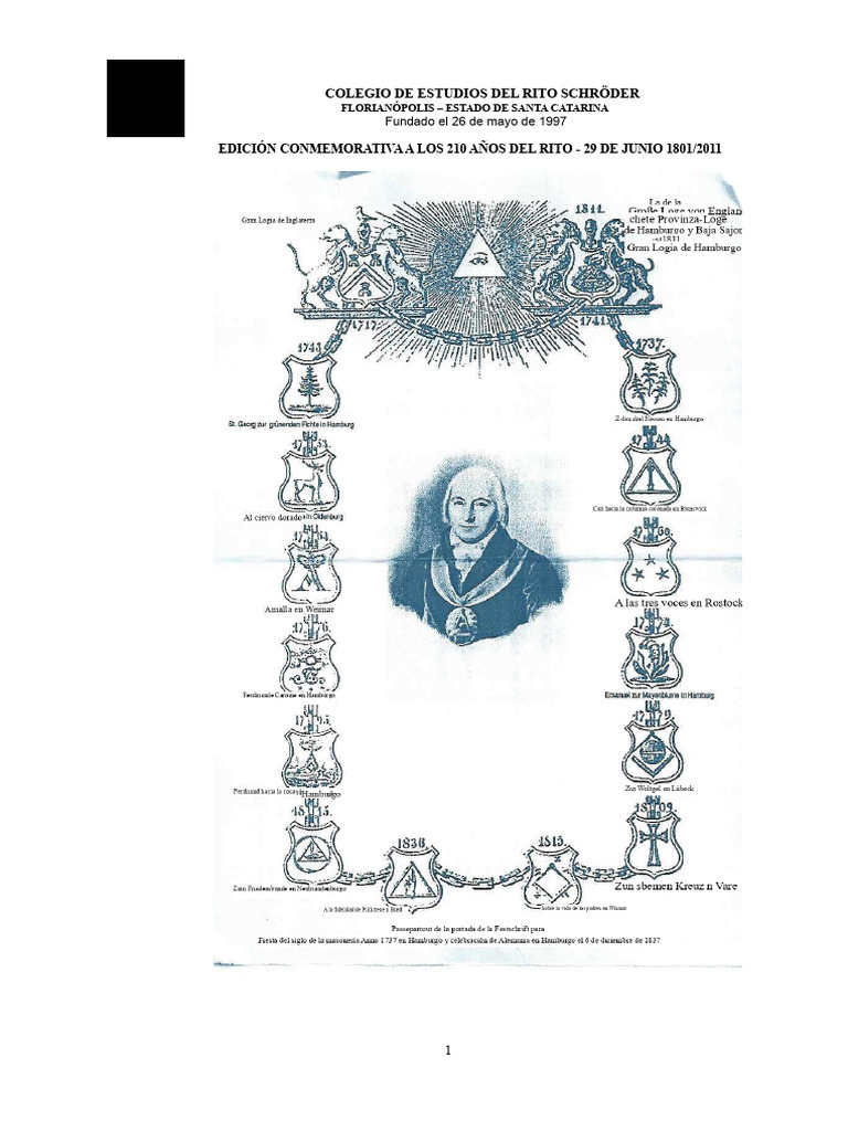 Origen del Rito Schröder en Masonería | PDF | Masonería