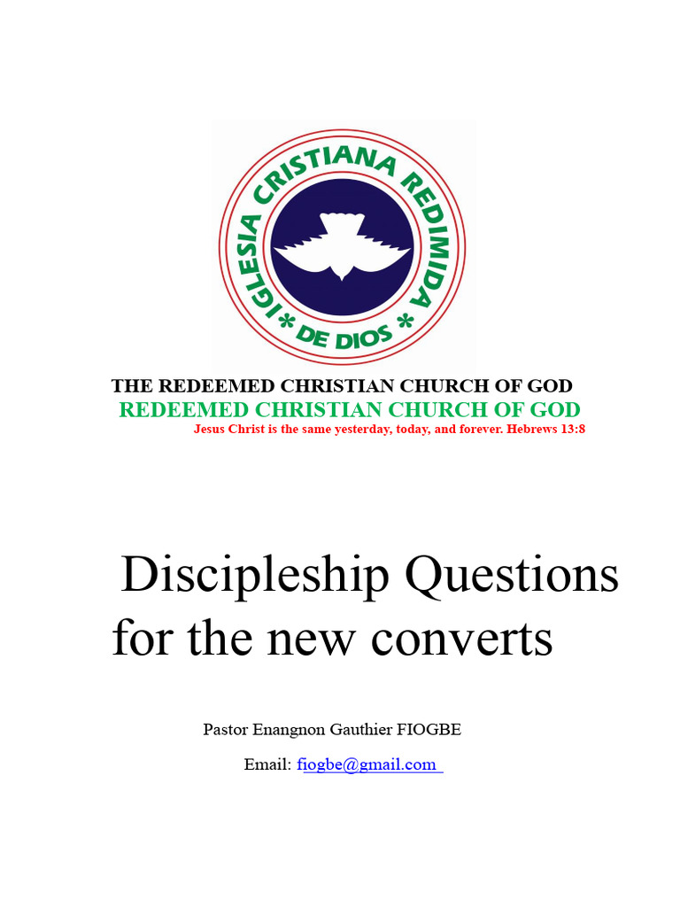 Discipleship Guide for New Converts | PDF | Baptism | Born Again