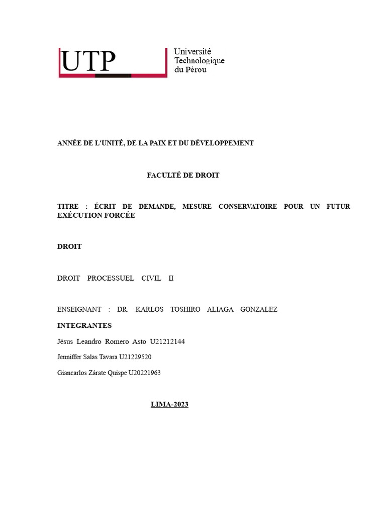Demande de Saisie Conservatoire en Droit Civil | PDF | Débiteur | Dettes
