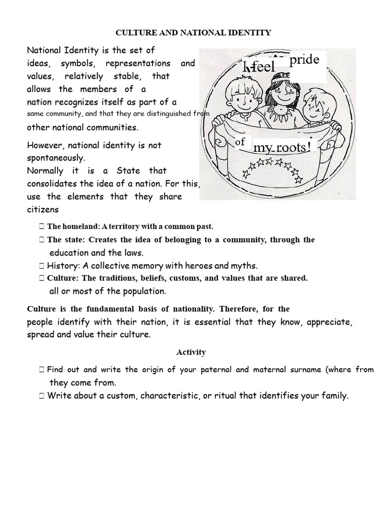 Understanding Culture and National Identity | PDF