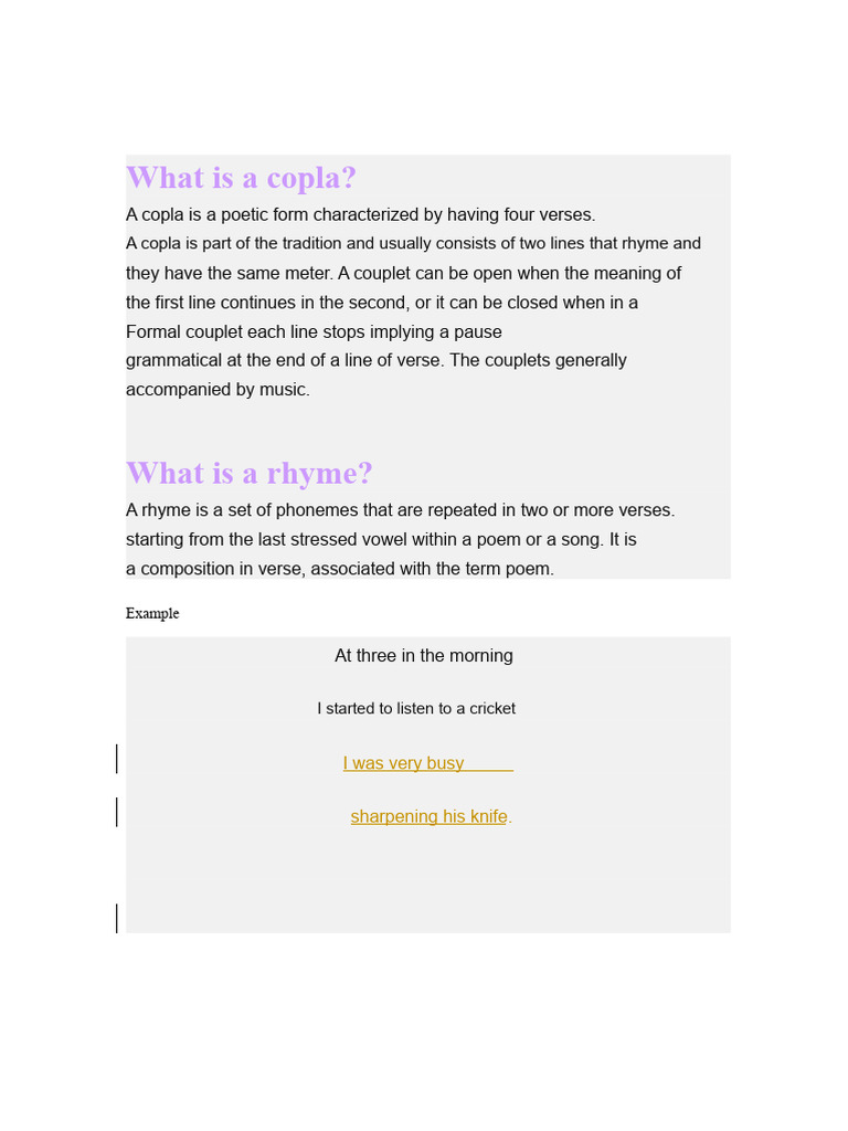 What Is A Copla 4 | PDF