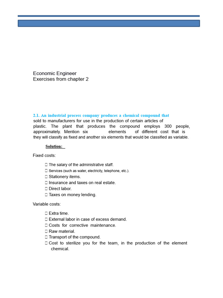 Exercises | PDF | Prices | Demand