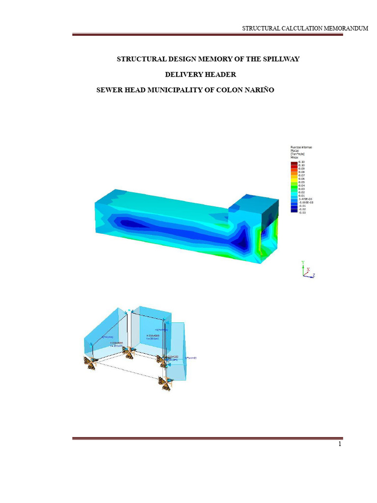 Structural Analysis of Spillway Design | PDF | Concrete | Stress ...