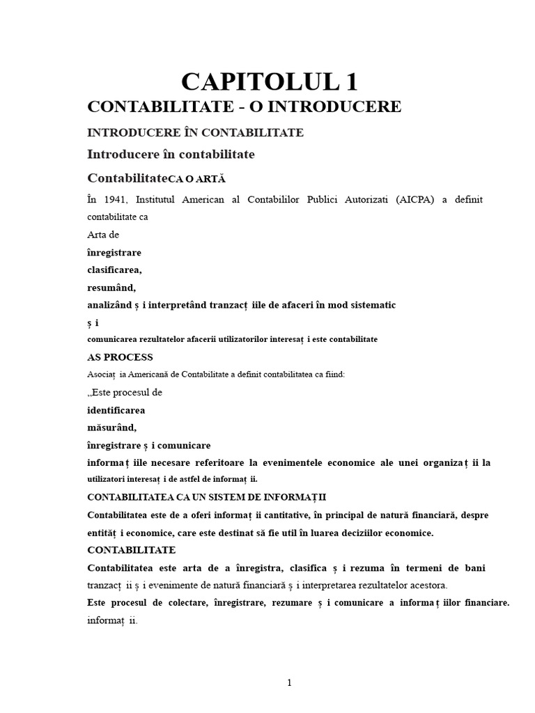 Note de Contabilitate | PDF