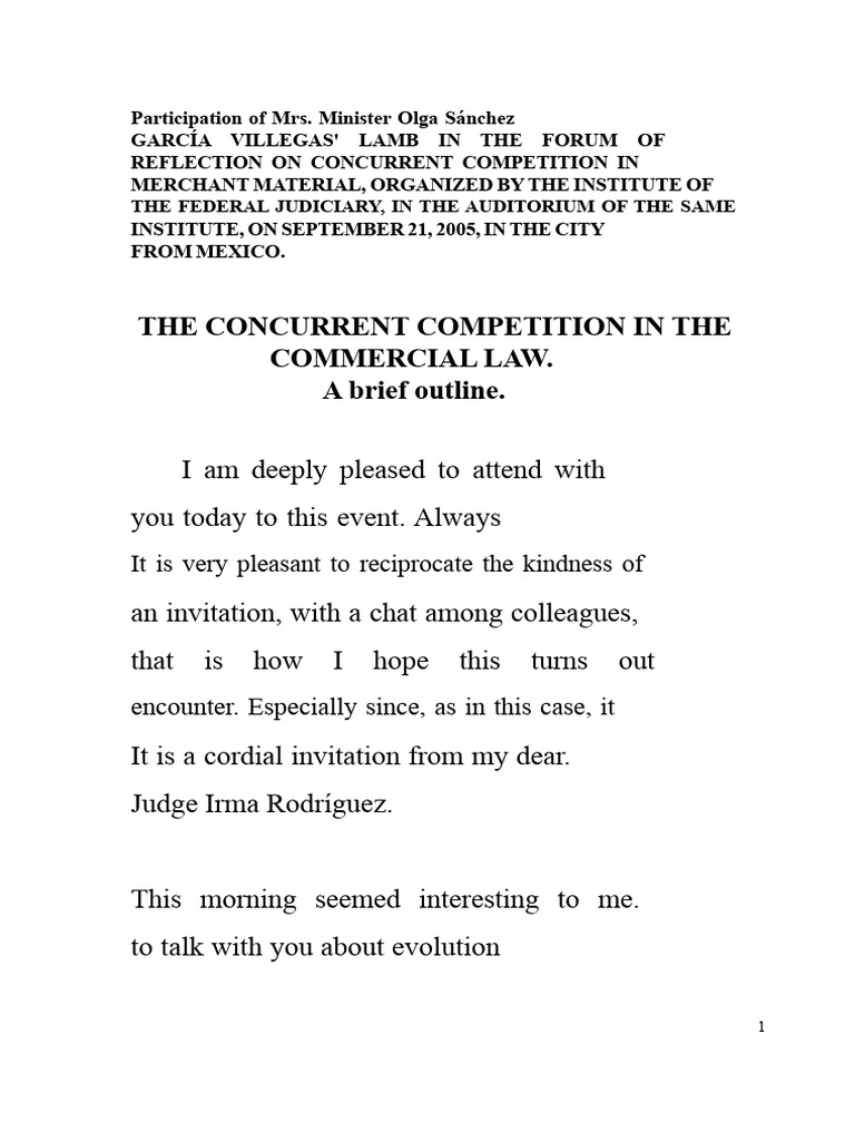 Concurrent Jurisdiction in Commercial Matters | PDF | Lawsuit ...