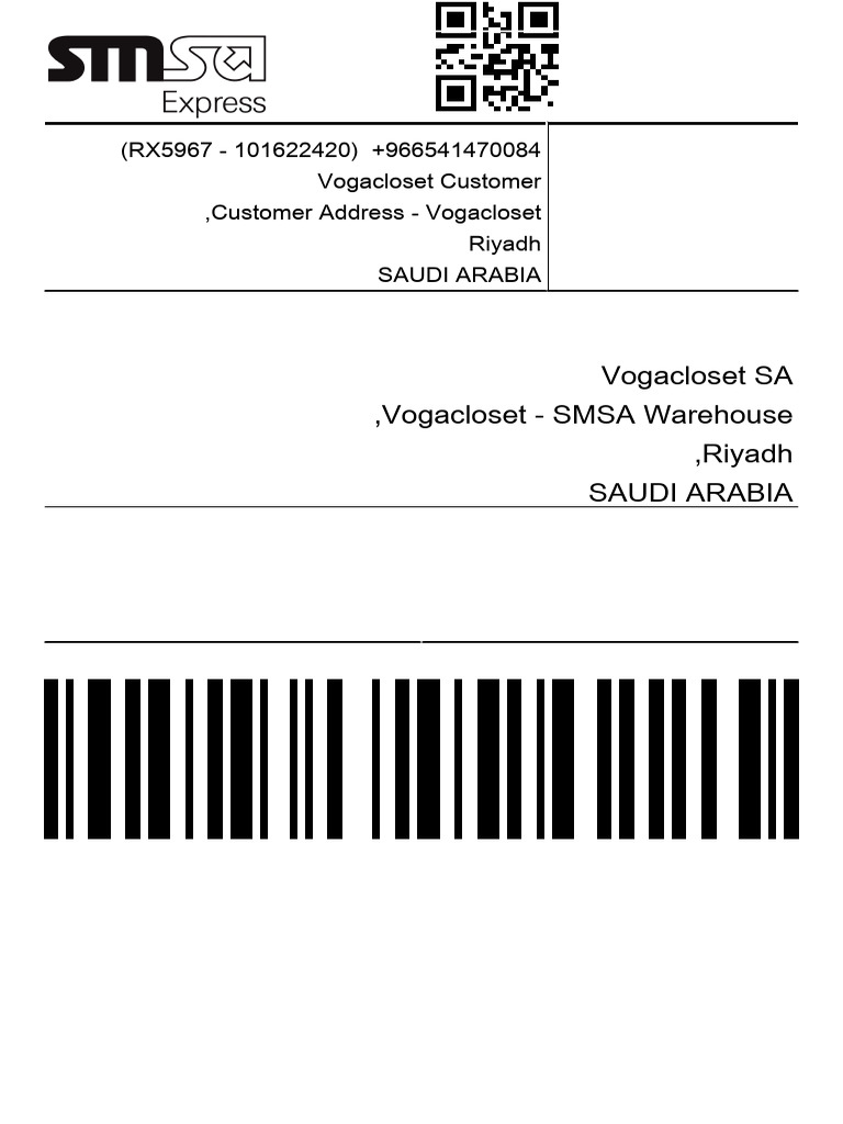 Return Label 100669076V | PDF