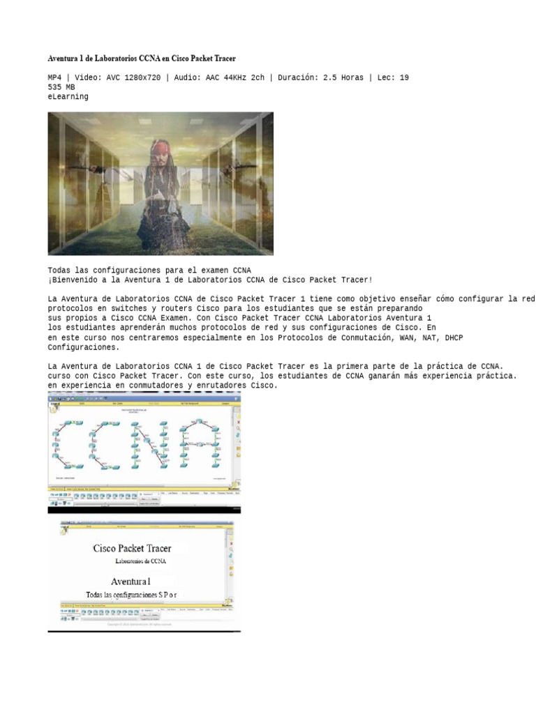 Laboratorio CCNA 1 en Cisco Packet Tracer | PDF