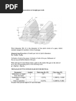 Spur Gear Calculation Formulas | PDF | Gear | Equipment