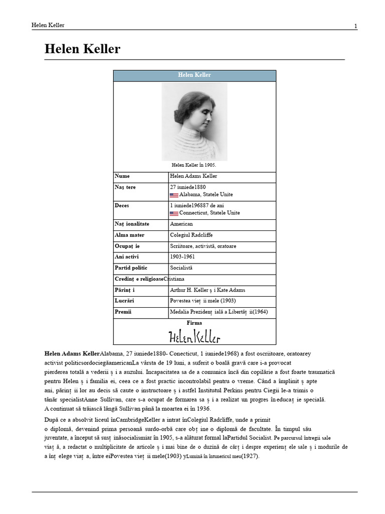 Helen Keller | PDF