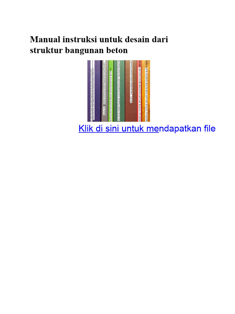 Panduan Desain Struktur Beton Eurocode | PDF
