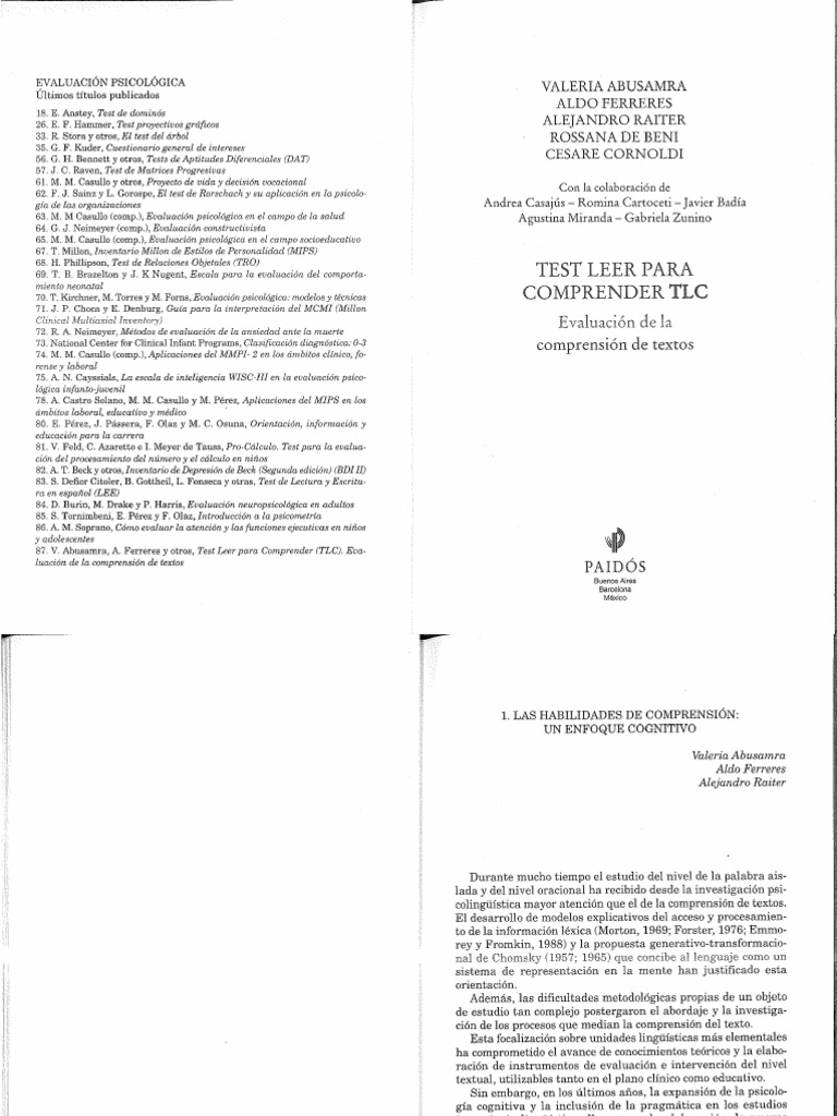 Abusamra Et Al-Leer para Comprender TLC-Caps 1, 2 y 4 FGM | PDF