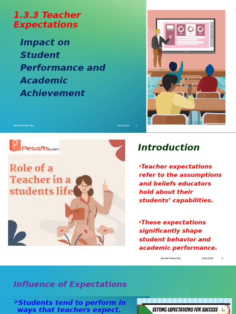 1.3.3 Teacher Expectations | PDF