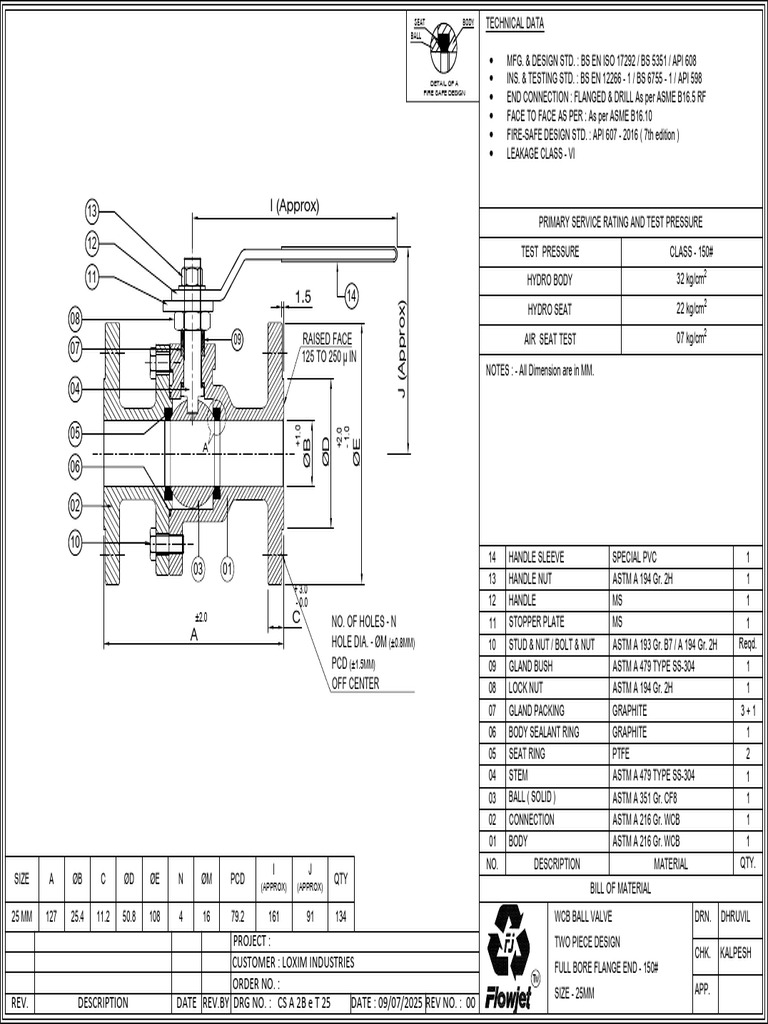 WCB Ball Valve Specifications and Materials | PDF | Mechanical ...